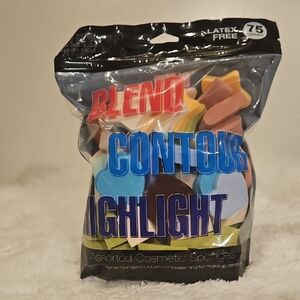 ELITE Assorted Cosmetic Sponges. 75 Count